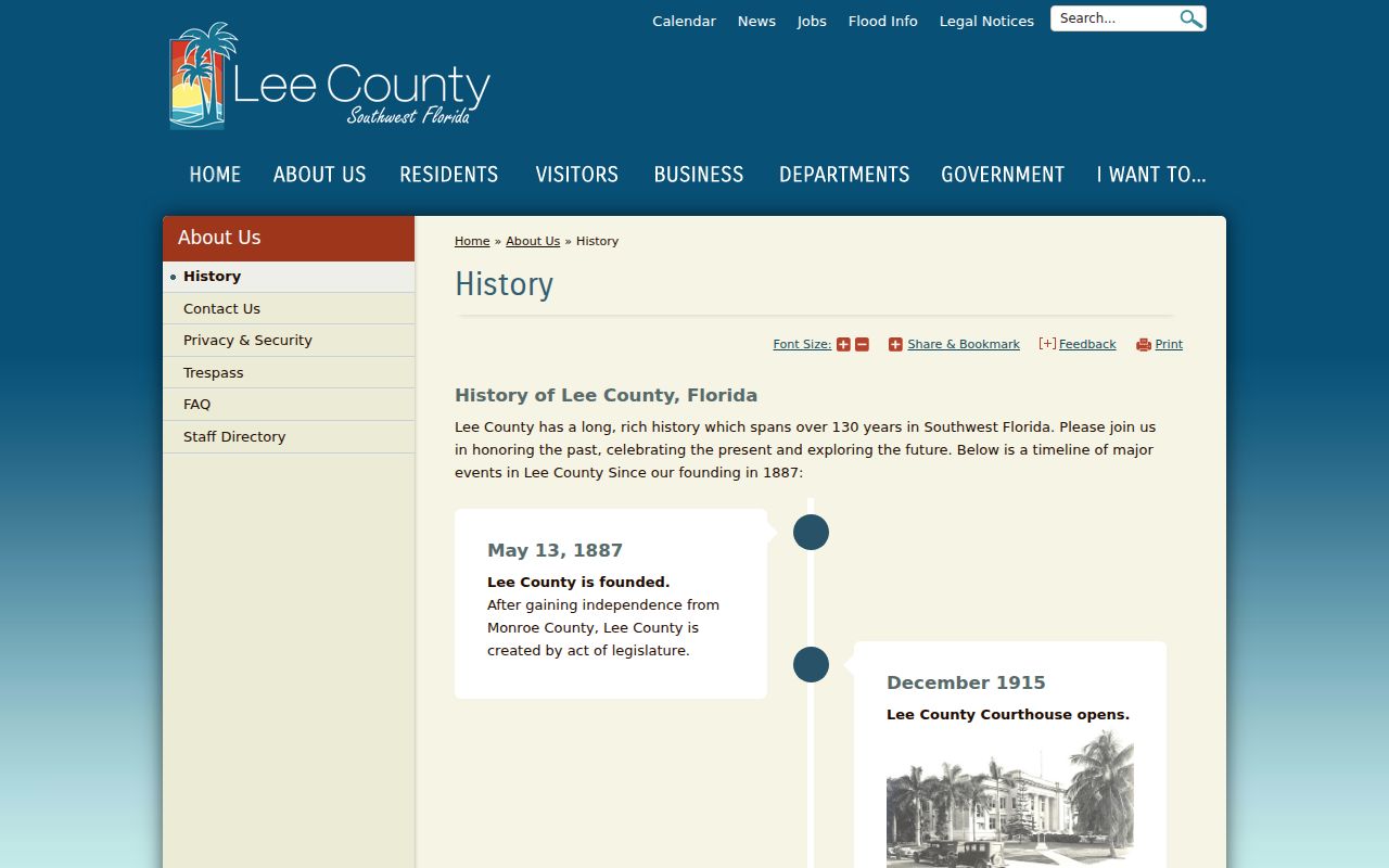 Cape Coral previous residents Lee County historical background